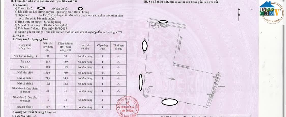 Ảnh Bán Nhà Xưởng – KCN Bàu Bàng, Bình Dương – 176.159m² 4