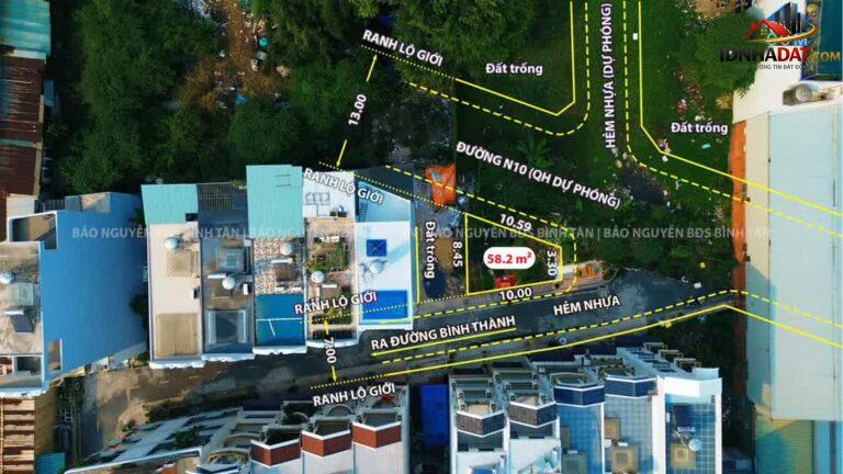 Bán Đất Bình Tân 3 Mặt Tiền 59m2 Khu Phân Lô Đường Bình Thành Giá Tốt 3,85 Tỷ SHR