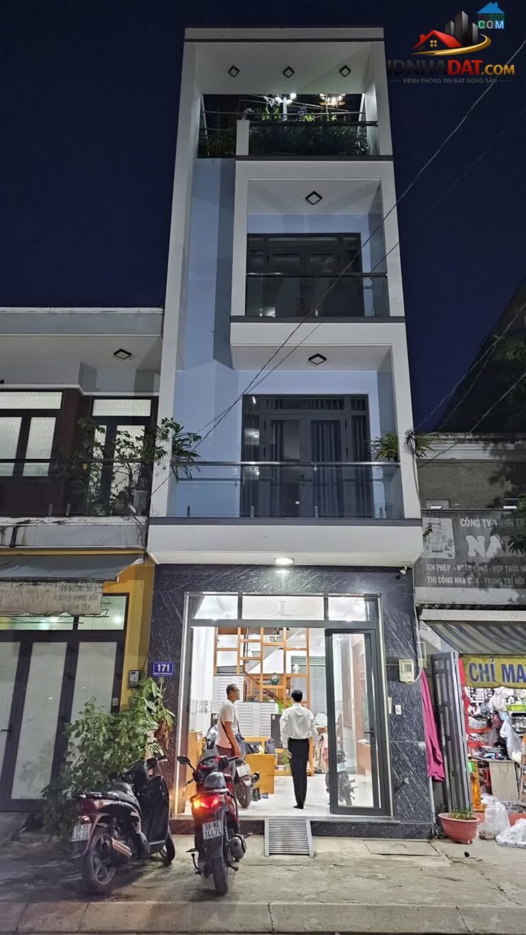 Bán nhà Mặt tiền 171 Đường số 3, Bình Hưng Hòa, Bình Tân 4 tầng đối diện cc Gia Phú