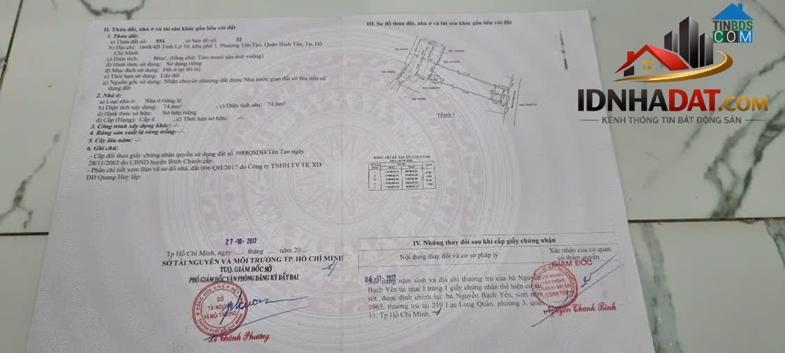 Ảnh CHÍNH CHỦ CẦN BÁN HOẶC CHO THUÊ NHÀ 1648/4b, Đường Tỉnh lộ 10, Phường Tân Tạo, Quận Bình Tân, Tp... 3