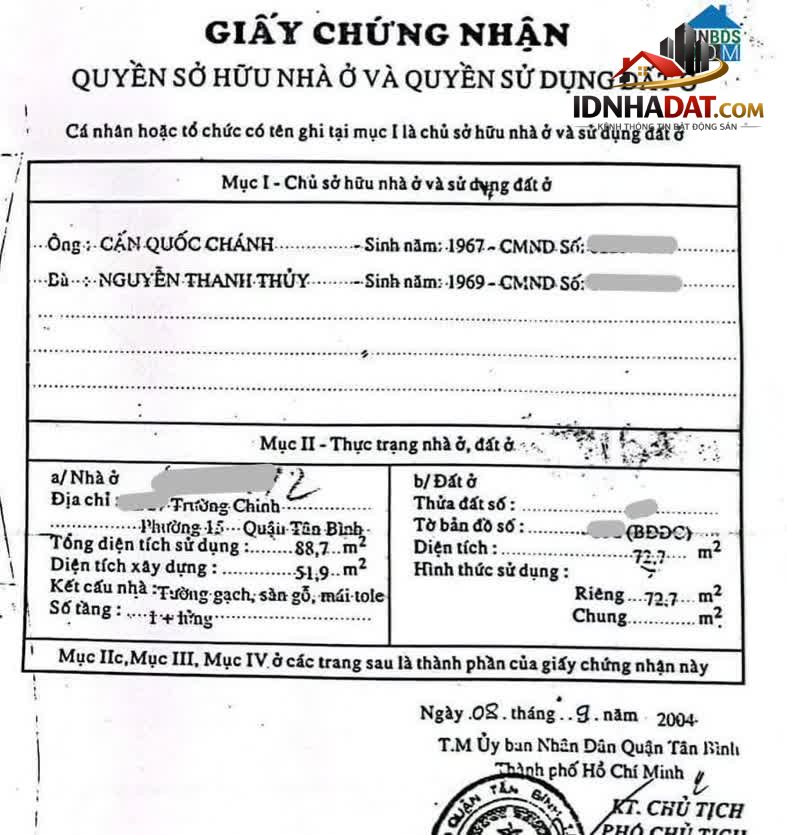 Ảnh 73m2 HXH TRƯỜNG CHINH, thông qua Cộng Hoà, 5x15, 5ty5 1