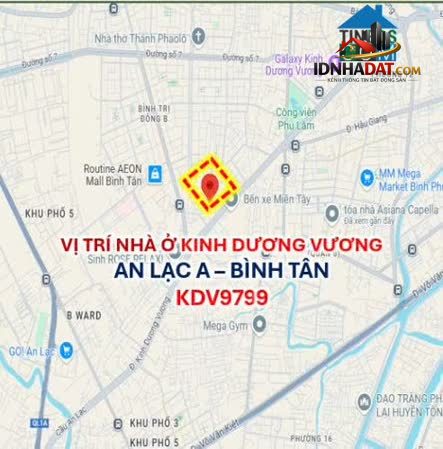 Ảnh Bán Nhà Mặt Tiền Kinh Dương Vương, An Lạc A, Bình Tân , Chỉ 6,5 Tỷ, 2