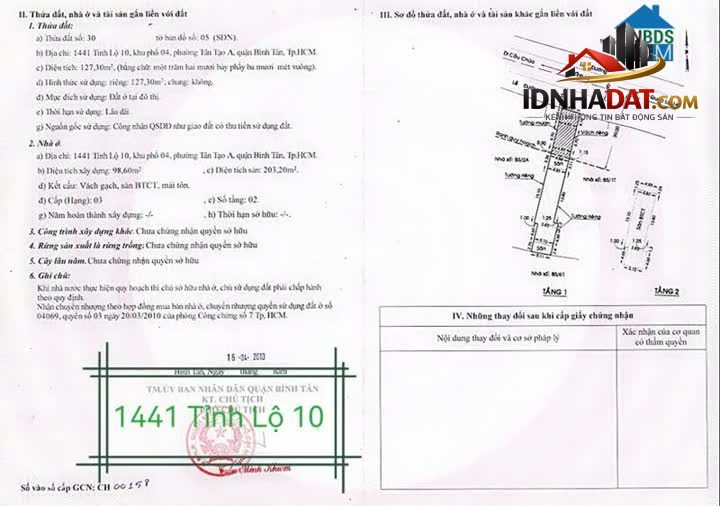 Ảnh Bán nhà mặt tiền nguyên căn chợ Bà Hom quận Bình Tân, Tỉnh Lộ 10, giá là 22 tỷ 4
