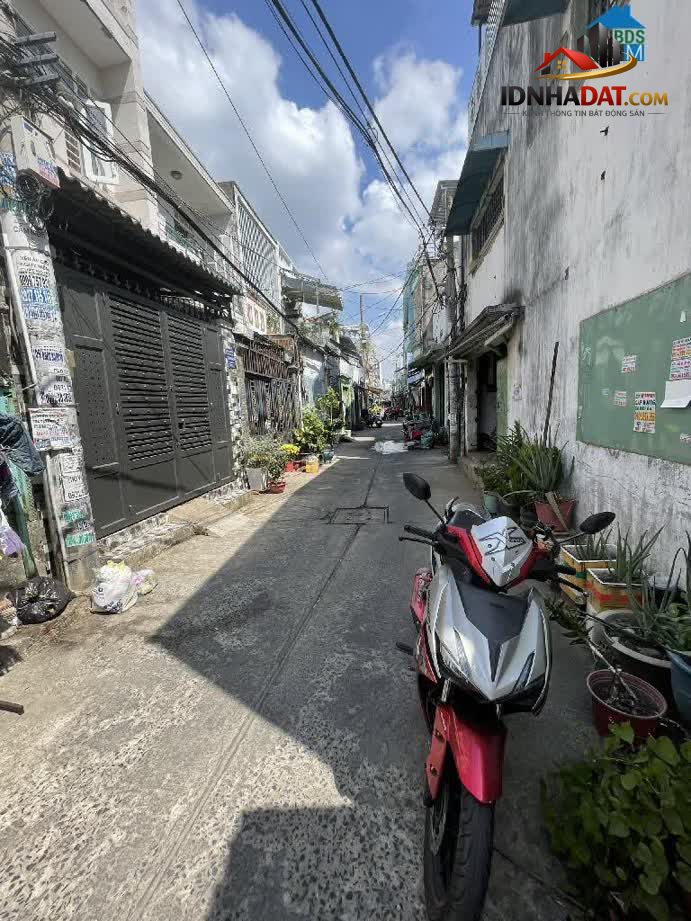 Ảnh Bán Đất Tặng Nhà Hẻm Xe Tải Thông Tứ Tung 4,1x14m, Tiện Xây Mới Giá Chỉ 3T85 1