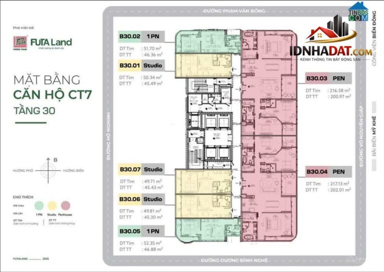 Bán căn hộ chung cư đẳng cấp 48m2 với giá chỉ 6.8 tỷ tại Sơn Trà, Đà Nẵng – Mặt biển Mỹ Khê cực đẹp