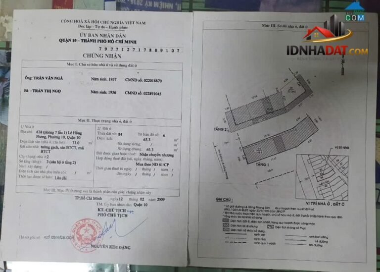 Cơ hội tuyệt vời sở hữu căn hộ chung cư 33m² giá chỉ 2.394 tỷ tại Quận 10, TP Hồ Chí Minh