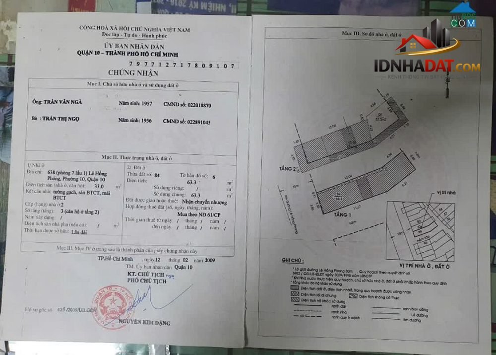 Cơ hội tuyệt vời sở hữu căn hộ chung cư 33m² giá chỉ 2.394 tỷ tại Quận 10, TP Hồ Chí Minh