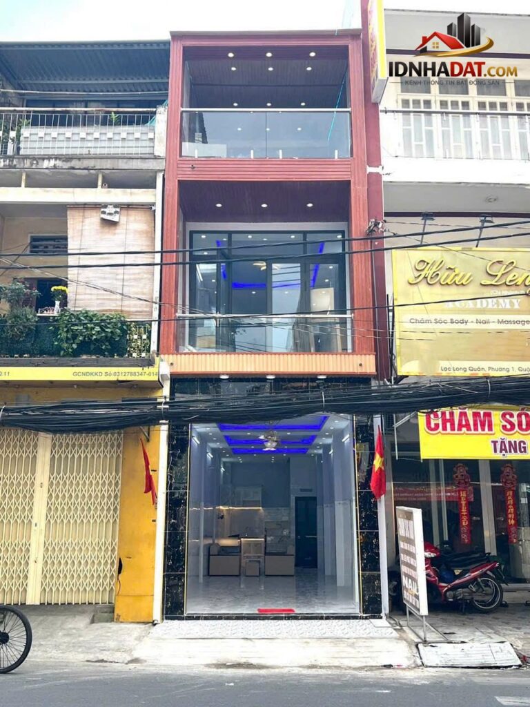 Chỉ nhỉnh 9 tỷ – gần chợ Bình Thới 3 tầng 46m mặt tiền thuận tiện kinh doanh buôn bán