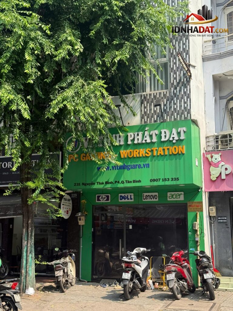 Bán nhà mặt tiền 231 Nguyễn Thái Bình, Phường 4, Quận Tân Bình, 1 trệt 1 lửng 2 lầu đúc