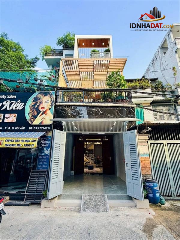 Bán nhà mặt tiền hẻm 872/ Quang Trung 4x18m trệt 3 lầu 4pn giá 10,7 tỷ thương lượng