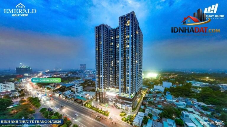 Bán căn hộ chung cư The Emerald Golf View, TPHCM – Sổ đỏ chính chủ – Chung cư – Huyện Thuận An – Bình Dương – Diện tích 56m2 – Giá 2.6 tỷ