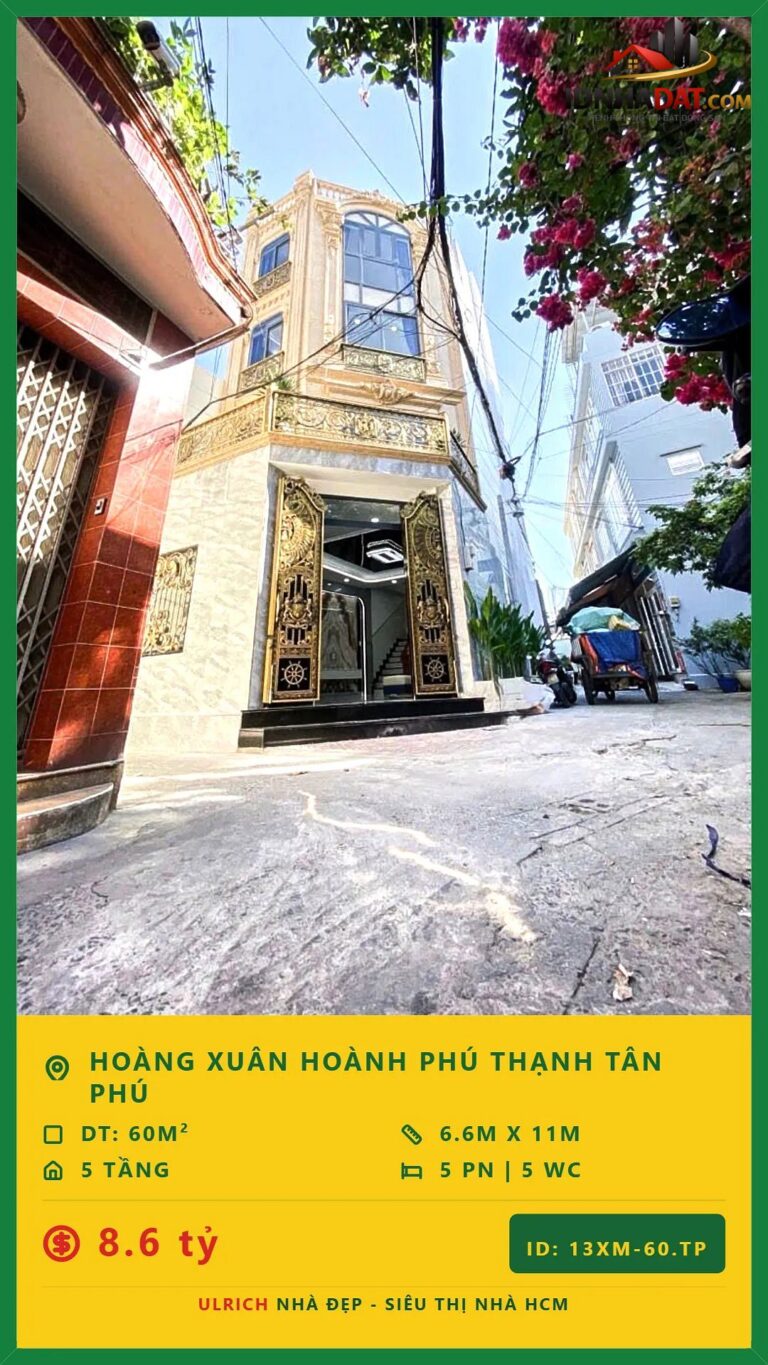 Biệt thự mini 5 tầng khu Tô Hiệu Hoàng Xuân Hoành, gần chợ Bốn Xã