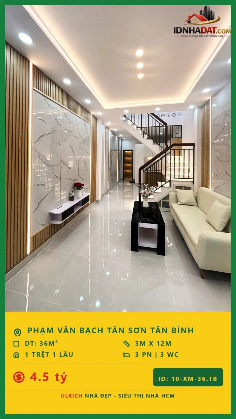 Nhà đẹp Phạm Văn Bạch, Tân Bình 2 tầng, hẻm 3m, gần chợ giá 4.5 tỷ