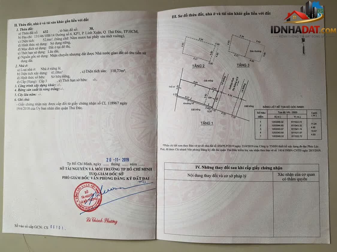 Bán nhà Phường Linh Xuân Quận Thủ Đức Thành Phố Hồ Chí Minh 146m² Giá 5.7 Tỷ