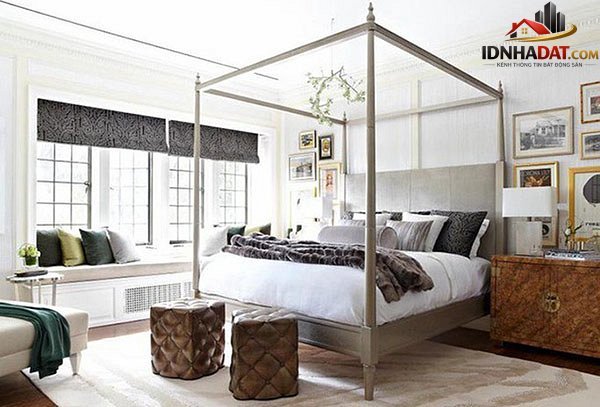 Cách bố trí giường lớn cho phòng ngủ nhỏ - Ảnh 3.