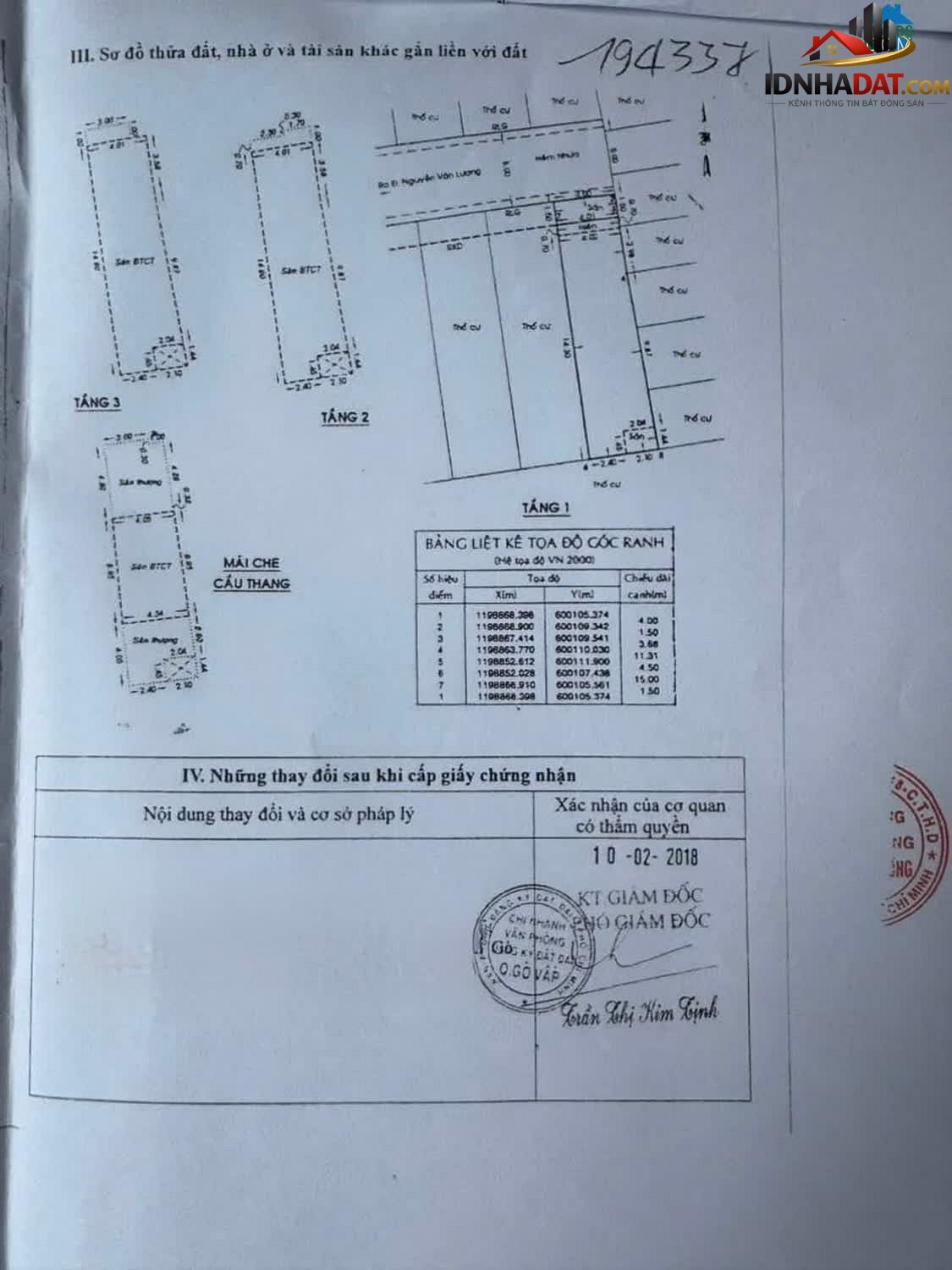 Bán nhà riêng Gò Vấp Hồ Chí Minh 70 m² giá 10 tỷ