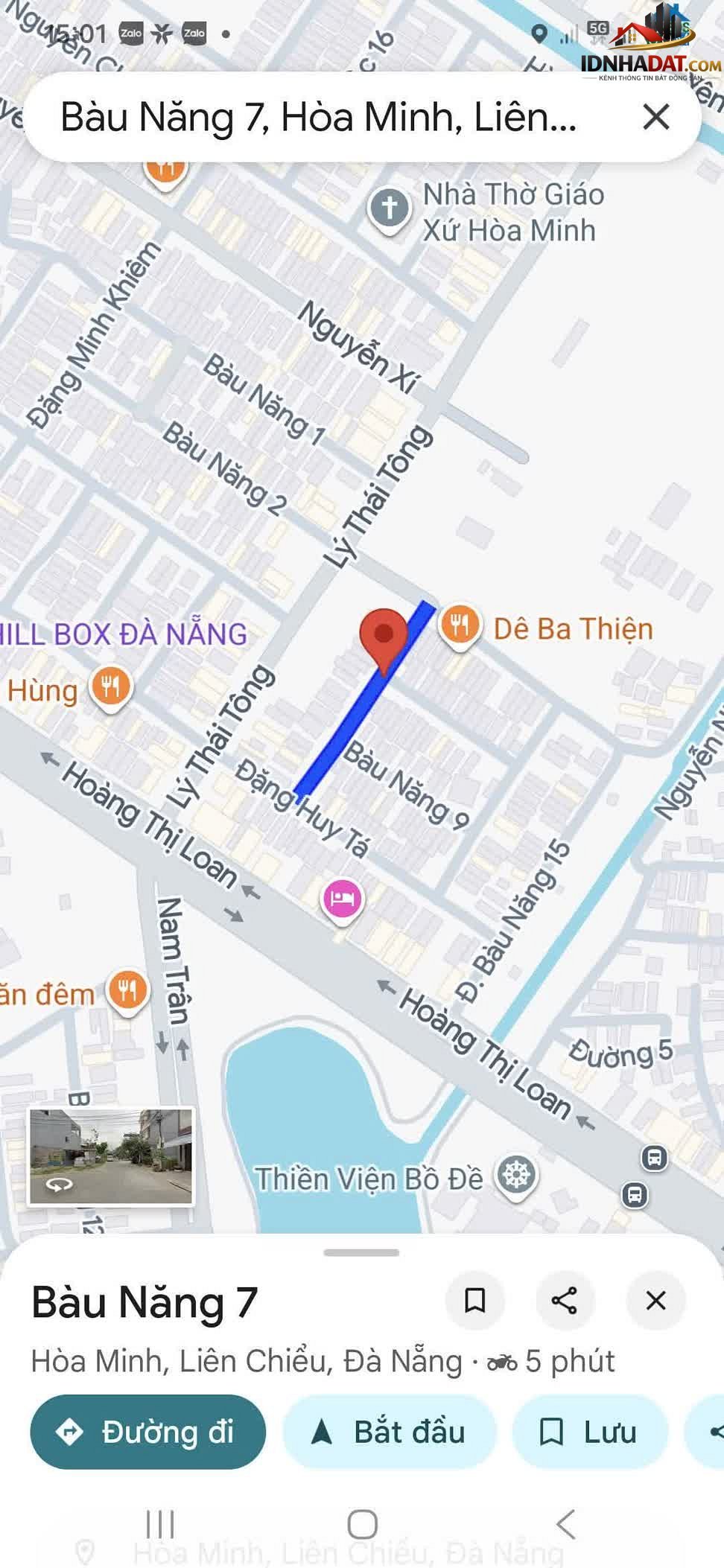 Bán nhà đất Đường Bàu Năng 7 – Phường cũ Không xác định Quận Liên Chiểu – Thành phố Đà Nẵng diện tích 85m² giá 6.25 tỷ