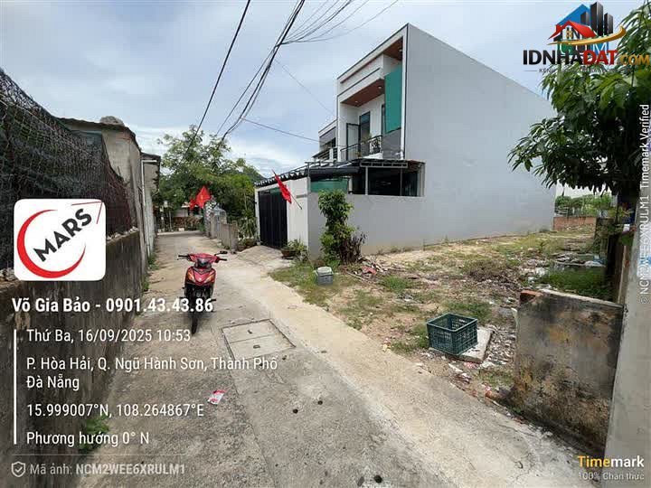 Bán đất Đường Mộc Sơn 3 – Phường cũ Hòa Hải Quận Ngũ Hành Sơn – Thành phố Đà Nẵng 174 m² 4.5 tỷ