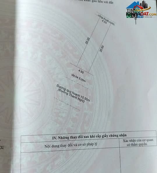 Bán nhà đất Đường 7 – Phường cũ Hòa Khánh Nam Quận Liên Chiểu – Thành phố Đà Nẵng 95 m² 3.35 tỷ