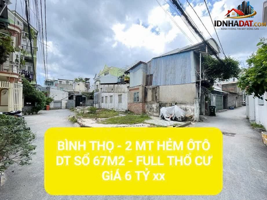 Bán đất Đường Tô Vĩnh Diện – Phường cũ Bình Thọ Quận Thủ Đức – Thành phố Hồ Chí Minh 100 m² 6.879 tỷ