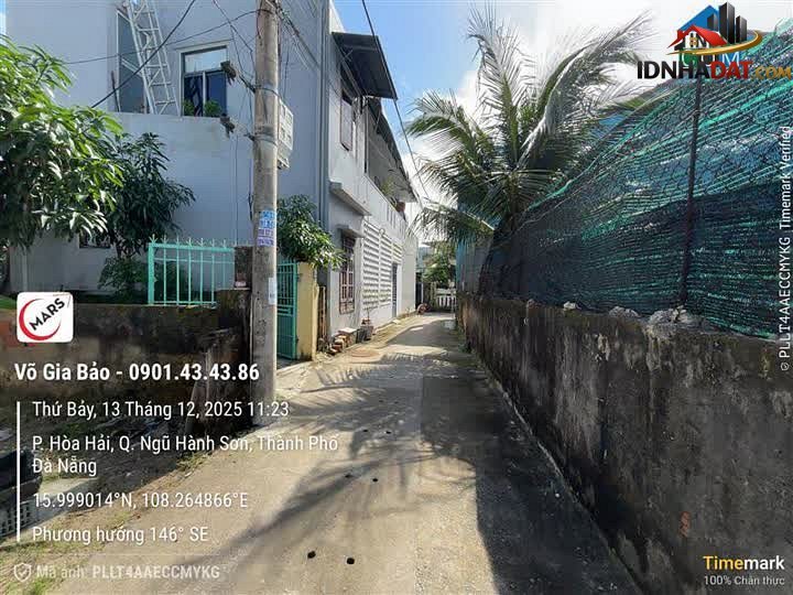 Bán đất Đường Mộc Sơn 3 – Phường cũ Hòa Hải Quận Ngũ Hành Sơn – Thành phố Đà Nẵng 174 m² 4.5 tỷ