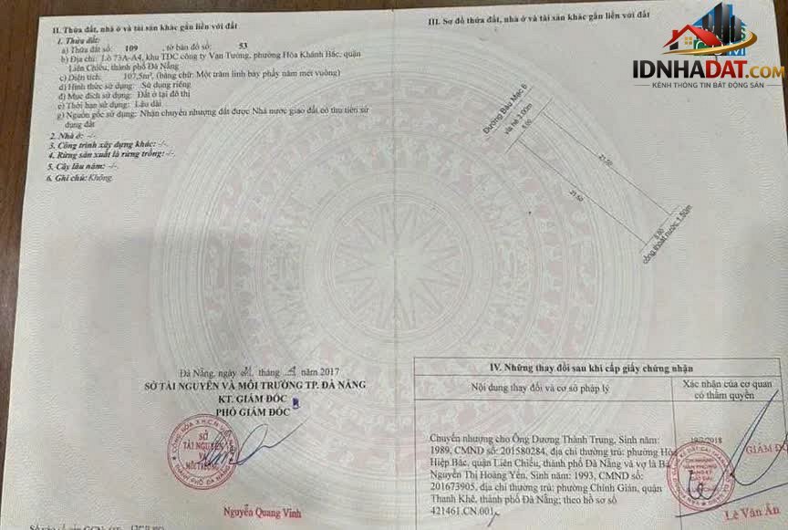 Bán đất Đường Bàu Mạc 6 – Phường cũ Hòa Khán… – Bán đất Quận Liên Chiểu – Đà Nẵng giá Thỏa thuận