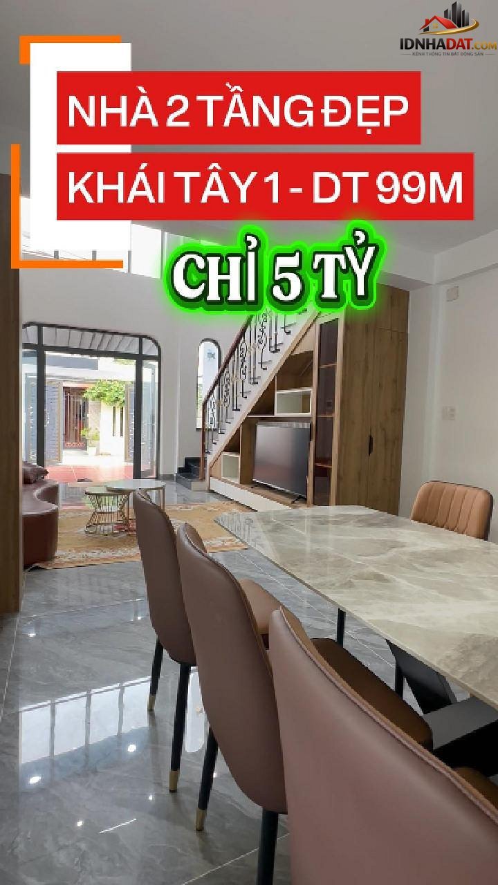 Khái Tây 1 Nhà 2 Tầng, Hiện Đại Chắc Chắn – Ô Tô Ngủ Trong Nhà, Cách Mặt Tiền 20m Bán nhà đất Đường Khái Tây – Phường cũ Ngũ Hành Sơn – Phường mới Ngũ Hành Sơn – Thành phố Đà Nẵng 99m2 5 tỷ