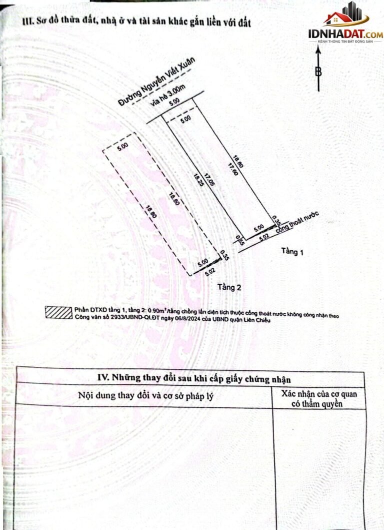 Bán nhà 2 tầng đường nguyễn viết xuân – phường cũ hòa minh quận liên chiểu – phường mới hòa minh – thành phố đà nẵng diện tích 94m2 giá 6.8 tỷ