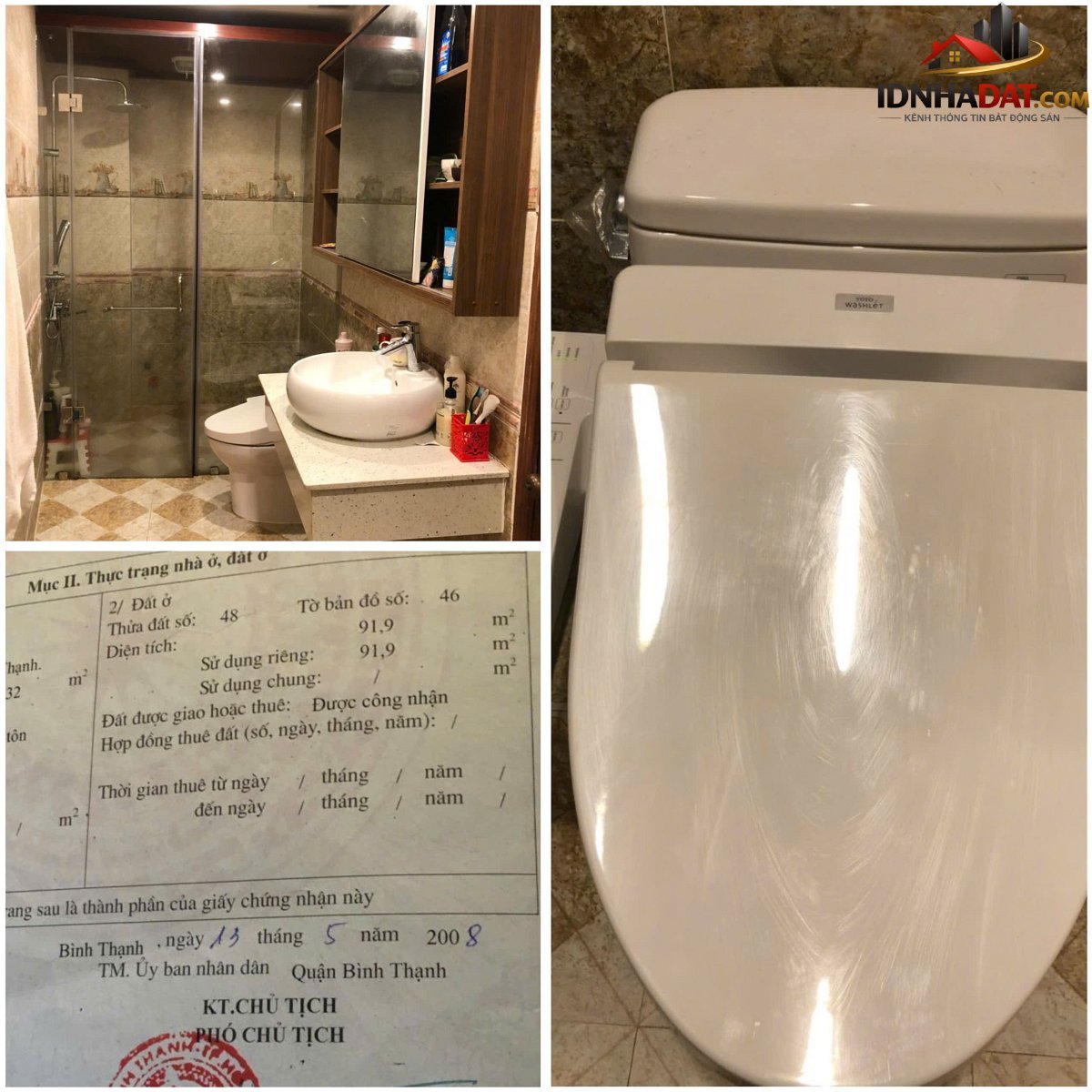 Bán nhà Phường 12 Quận Bình Thạnh Thành Phố Hồ Chí Minh – 92m2 – 20 tỷ