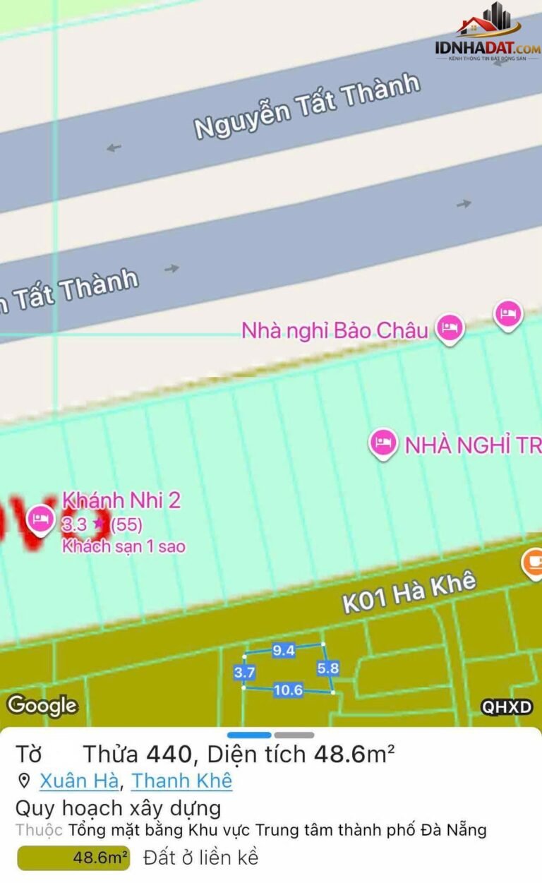 Cần bán gấp lô đất gần biển Nguyễn Tất Thành &#821… – Bán đất Quận Thanh Khê – Đà Nẵng giá 3 – 5 tỷ