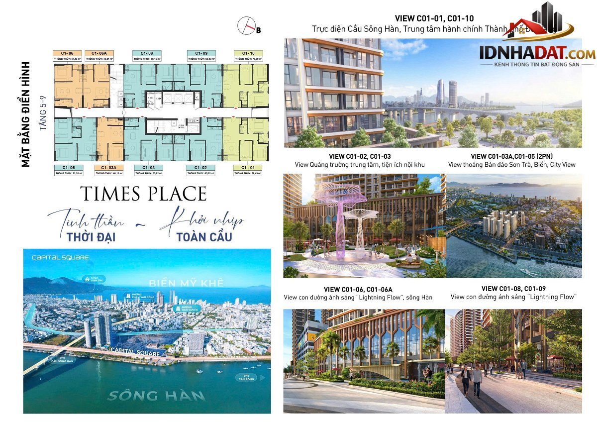 Nhận booking tòa C1 Times Place view cầu sông Hàn – Capital Square BRG Bán nhà đất Đường Capital Square – Phường cũ Không xác định – Phường mới Không xác định – Thành phố Đà Nẵng 50m2 Thoả thuận