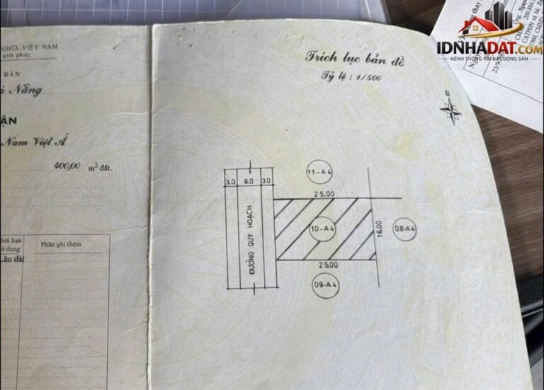 Cần bán lô đất 400m2 ngang 16m đường Đảo Xanh 5 kh… – Bán đất Quận Hải Châu – Đà Nẵng giá Dưới 3 tỷ