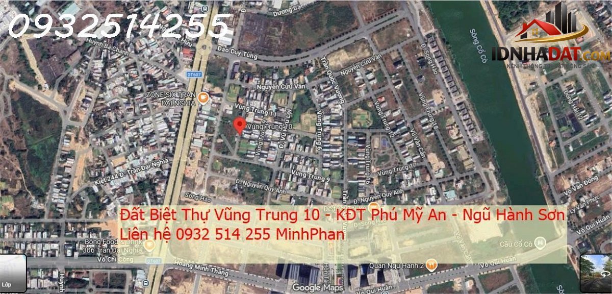 Bán đất biệt thự Phường Hòa Hải Quận Ngũ Hành Sơn Thành Phố Đà Nẵng – 300m2 – 13,5 tỷ