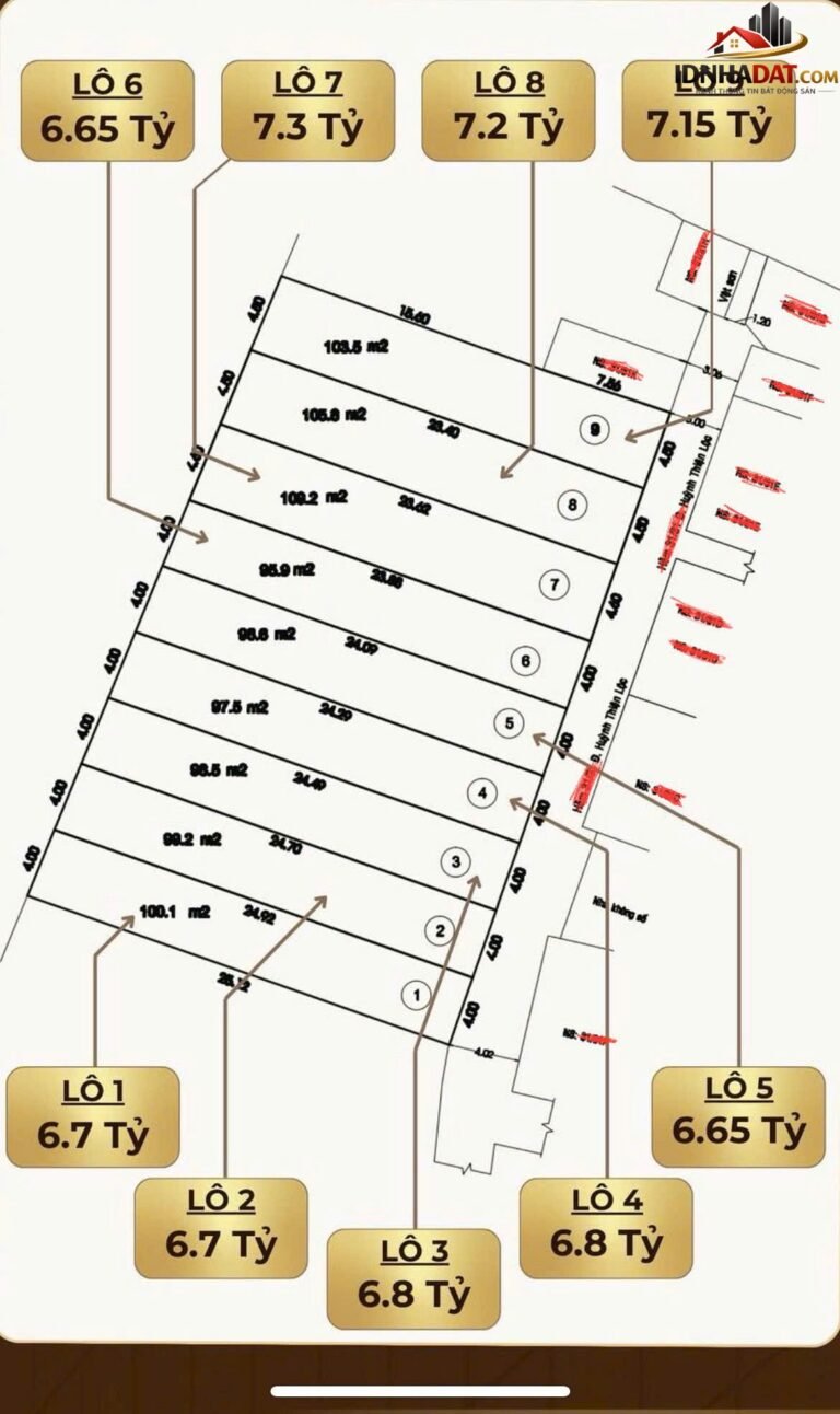 Bán đất hẻm Huỳnh Thiện Lộc – Quận Tân Phú – Thành Phố Hồ Chí Minh – 100m2 – 6.7 tỷ