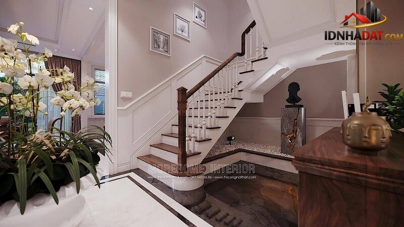 Thiết kế gầm cầu thang đẹp ấn tượng cho phòng khách - Ảnh 1.