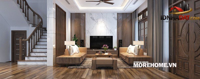 Thiết kế gầm cầu thang đẹp ấn tượng cho phòng khách - Ảnh 8.