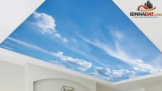 Xu hướng sử dụng giấy dán trần nhà - Ảnh 3. Xu hướng sử dụng giấy dán trần nhà - Ảnh 3.
