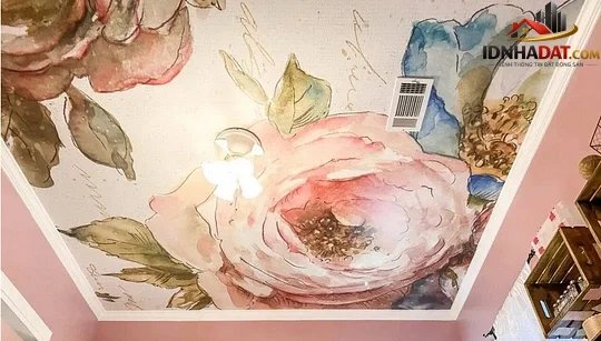 Xu hướng sử dụng giấy dán trần nhà - Ảnh 2. Xu hướng sử dụng giấy dán trần nhà - Ảnh 2.