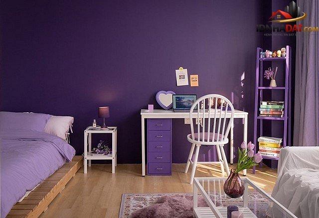 Những kiểu phòng ngủ tím độc đáo và mới mẻ - Ảnh 5.