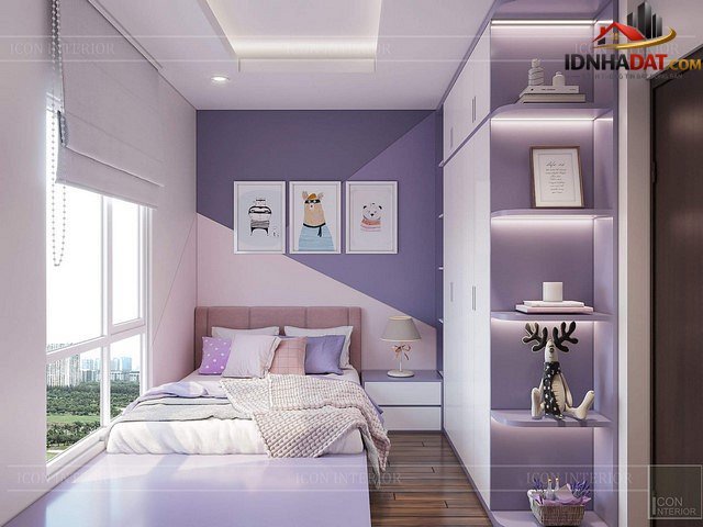 Những kiểu phòng ngủ tím độc đáo và mới mẻ - Ảnh 9.
