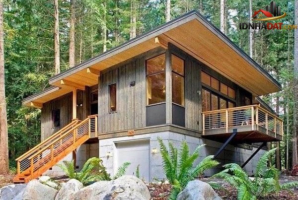 Những mẫu thiết kế nhà gỗ vừa độc đáo sang trọng, vừa mộc mạc gần gũi thiên nhiên - Ảnh 9.
