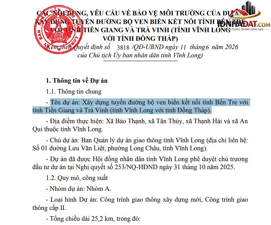 Tin vui lớn cho người dân Vĩnh Long: Sắp làm tuyến đường ven biển hơn 25km, có cầu Hàm Luông 2- Ảnh 2.