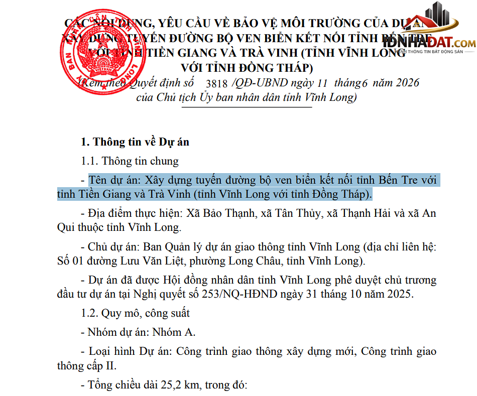 Tin vui lớn cho người dân Vĩnh Long: Sắp làm tuyến đường ven biển hơn 25km, có cầu Hàm Luông 2- Ảnh 2.