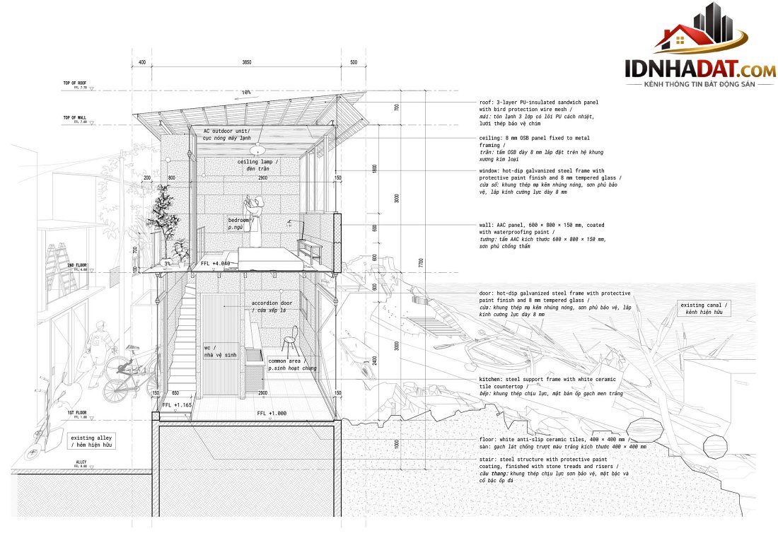 Thiết kế nhà siêu nhỏ 11m2 TP.HCM: Ứng dụng vật liệu nhẹ cho không gian tối giản- Ảnh 10.