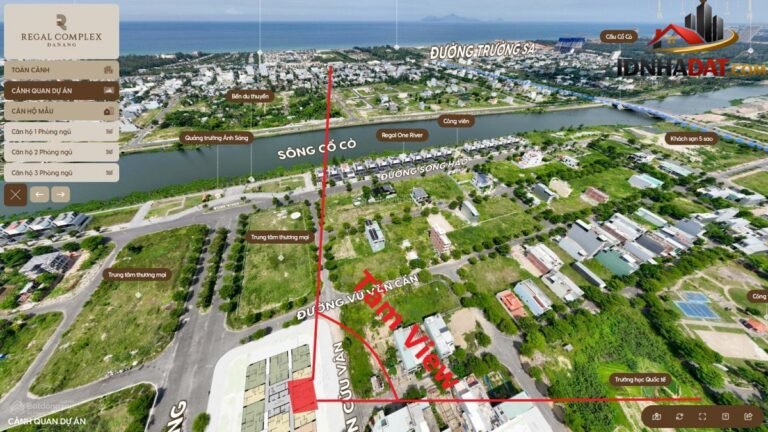 Siêu phẩm – Cần bán căn 2PN 83m2 tầng 14 Regal Complex view Villa, sông Cổ Cò – Sổ hồng lâu dài – Bán nhà đất Đường regal complex – Phường cũ Không xác định Quận Ngũ Hành Sơn – Phường mới Không xác định – Thành phố Đà Nẵng 6 tỷ