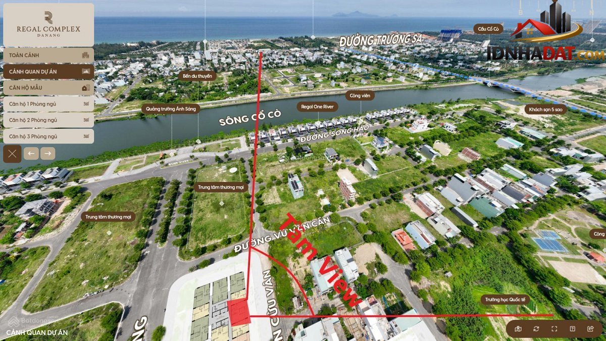 Siêu phẩm – Cần bán căn 2PN 83m2 tầng 14 Regal Complex view Villa, sông Cổ Cò – Sổ hồng lâu dài – Bán nhà đất Đường regal complex – Phường cũ Không xác định Quận Ngũ Hành Sơn – Phường mới Không xác định – Thành phố Đà Nẵng 6 tỷ