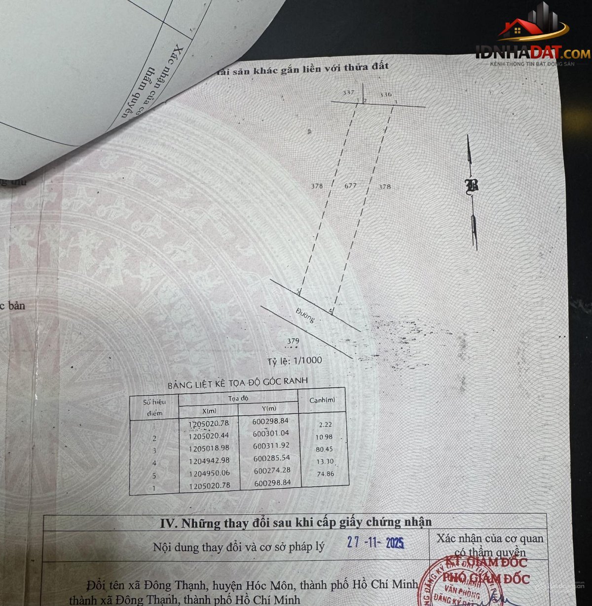 Chính chủ, bán nhanh 1005m2 đất mặt tiền đường thạnh xuân 52, quận 12, Bán nhà đất Đường thạnh xuân 52 – Phường cũ Thạnh Xuân Quận 12 – Phường mới Đông Thạnh – Thành phố Hồ Chí Minh 11 tỷ