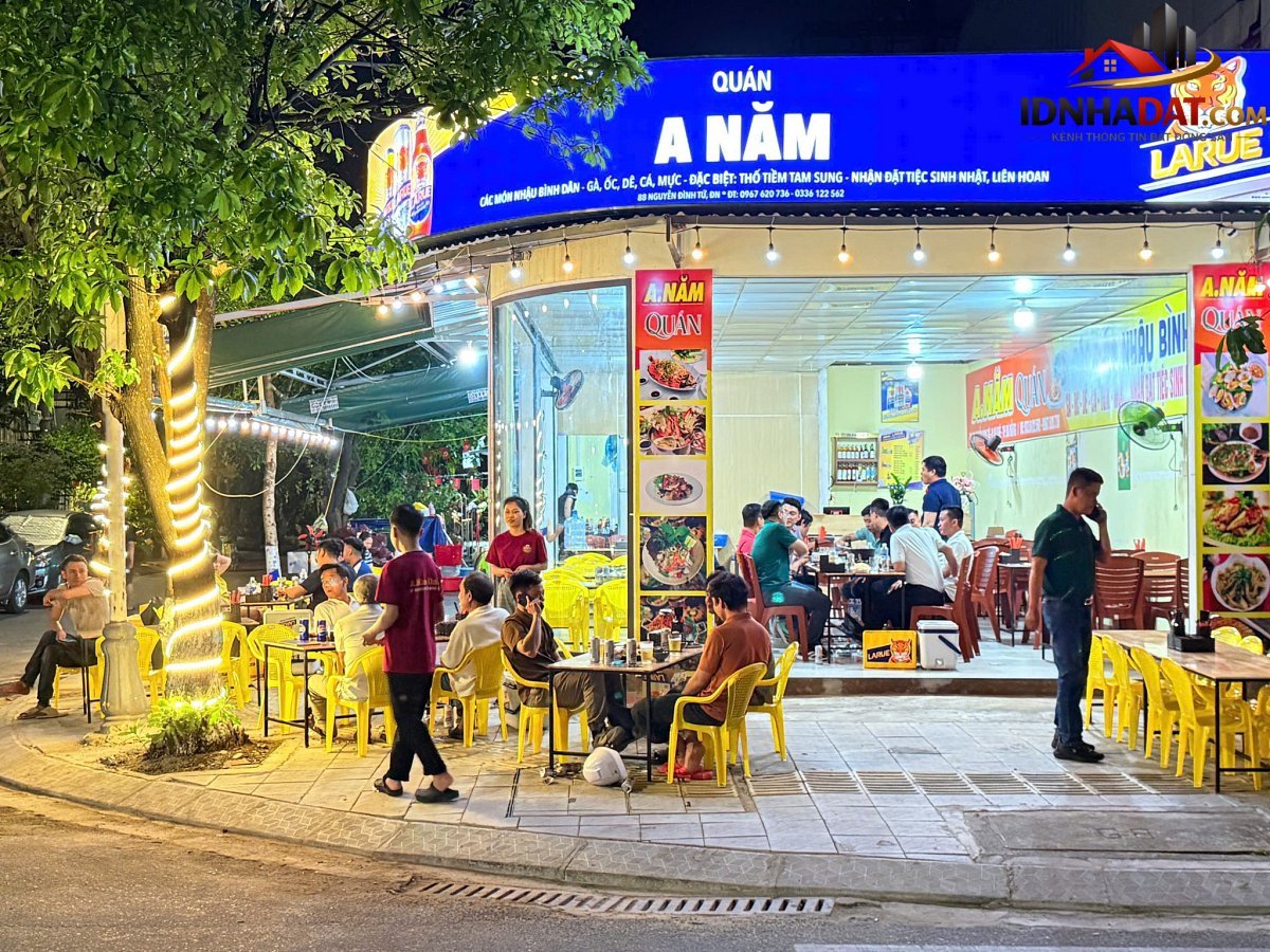 Cần sang nhượng quán nhậu Đường Nguyễn Đình Tứ – Phường cũ Hòa An Quận Cẩm Lệ – Thành phố Đà Nẵng diện tích 175m2 giá 280 triệu