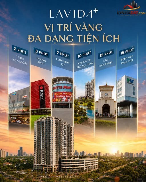 Dự án căn hộ 2Pn 2Wc nhà full nội thất diện tích 74m2 tại Lavida Plus Quận 7 – Bán nhà đất Đường Nguyễn Văn Linh – Phường cũ Tân Hưng – Phường mới Tân Hưng – Thành phố Hồ Chí Minh 5.5 tỷ