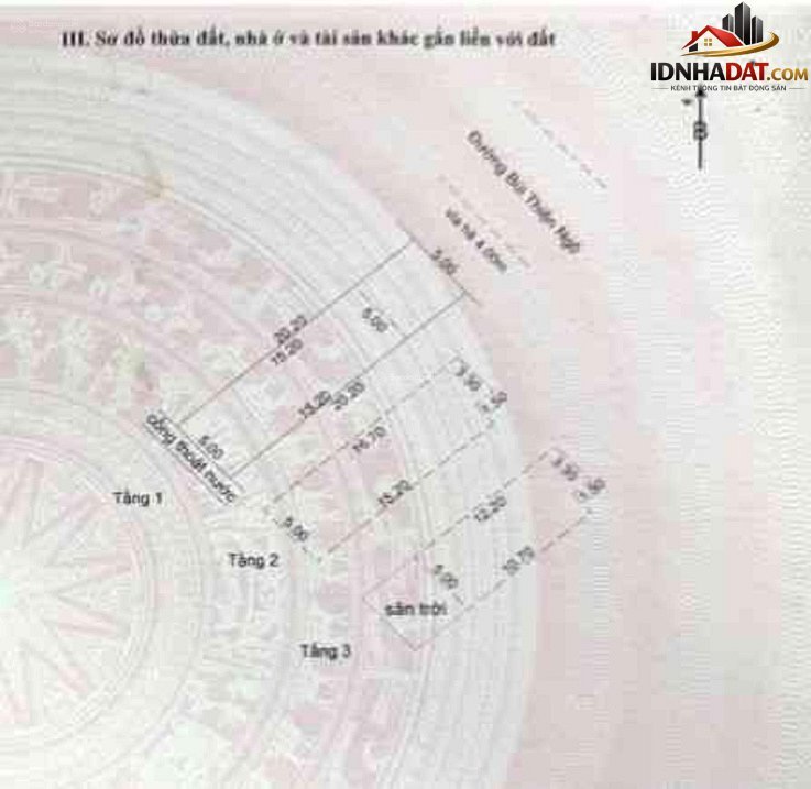Bán nhà đất Đường Bùi Thiện Ngộ – Phường cũ Hòa Xuân – Quận Ngũ Hành Sơn – Phường mới Hòa Xuân – Thành phố Đà Nẵng 100m2 7.5 tỷ